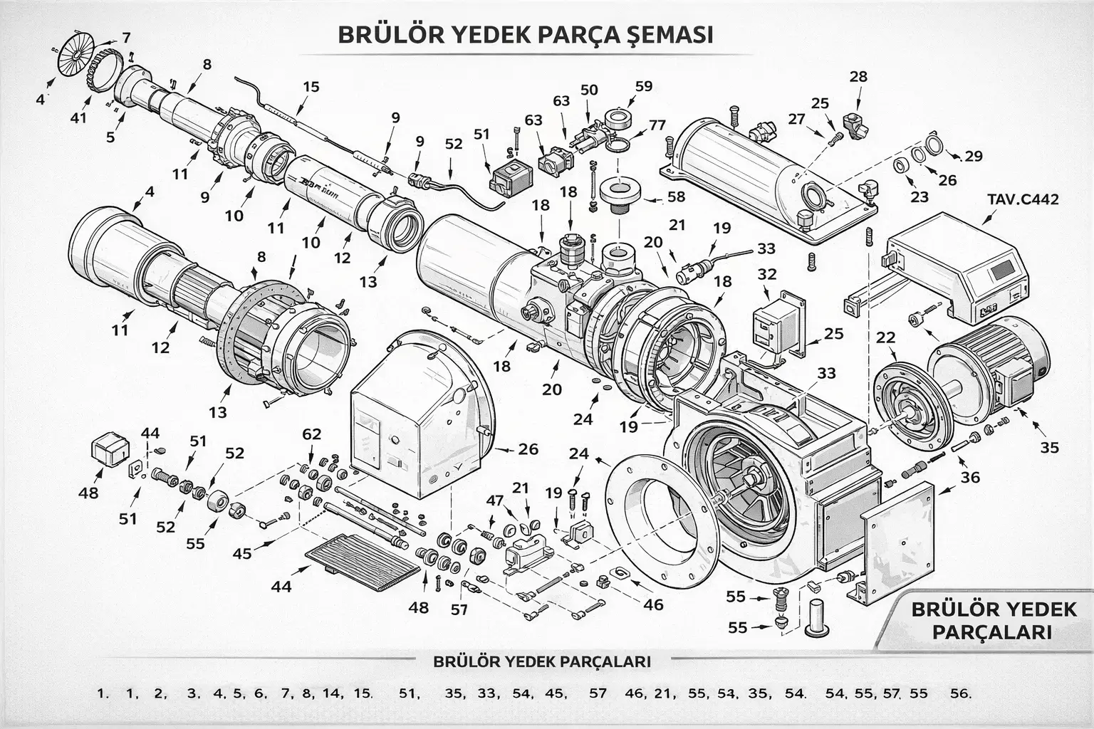 Baltur BRÜLÖR YEDEK PARÇA