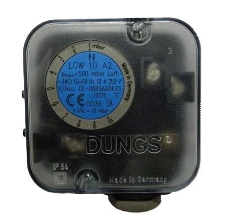 DUNGS LGW 10 A2 AIR PRESSURE SWITCH 1-10 MBAR