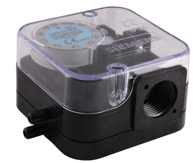 SIEMENS QPD15.003 AIR PRESSURE SWITCH 0,7-3 MBAR
