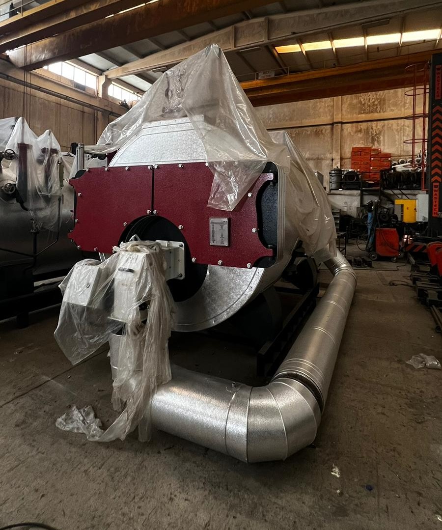 Sıcak Ayrı Hava Fanlı Brülör ve Buhar Kazanı – Satış & Montaj Projesi