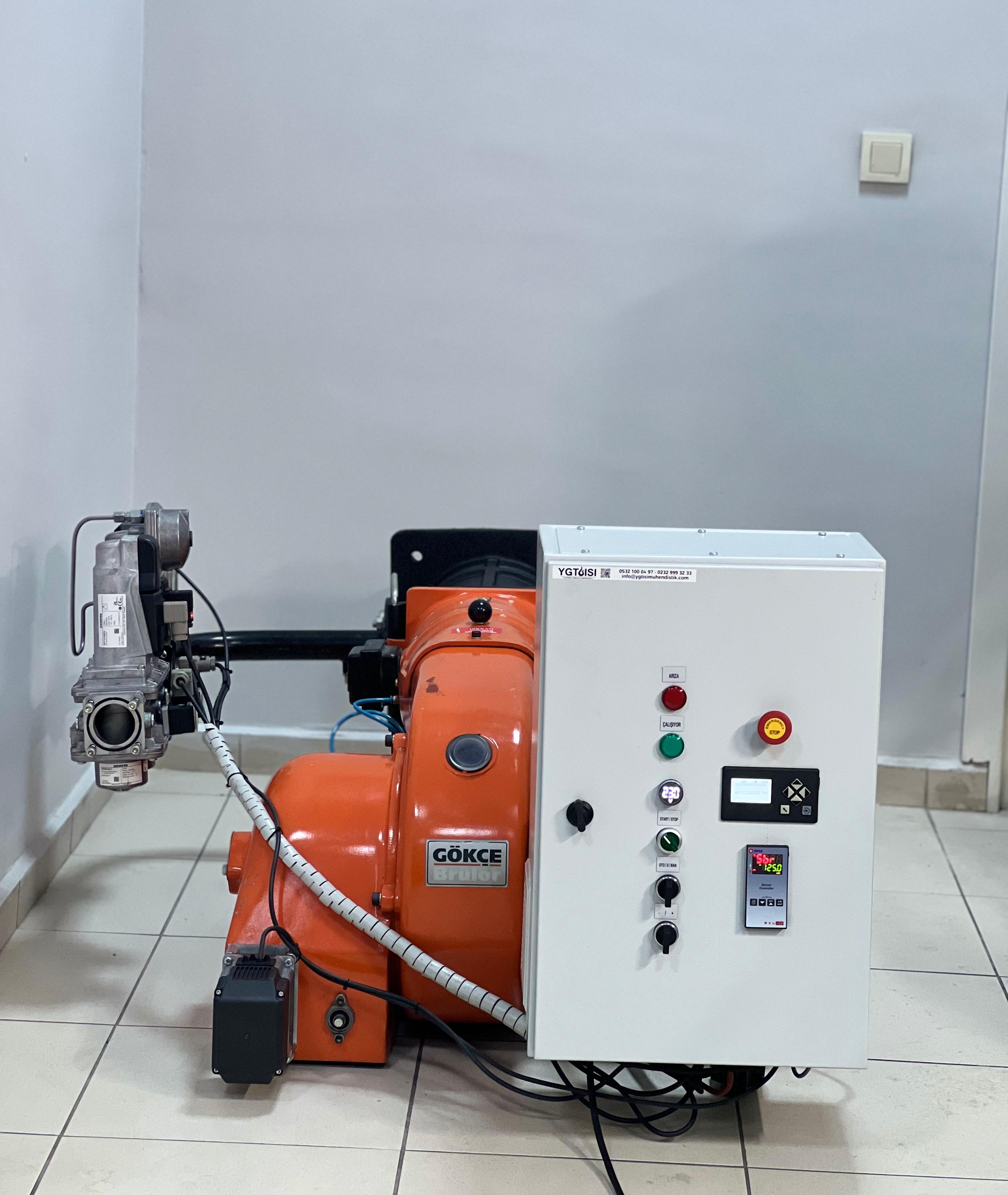 Gökçe Brenner Steuerungspanel-Revision — Elektronische Modulation & ABB Inverter (İzmir) 🔧🔥